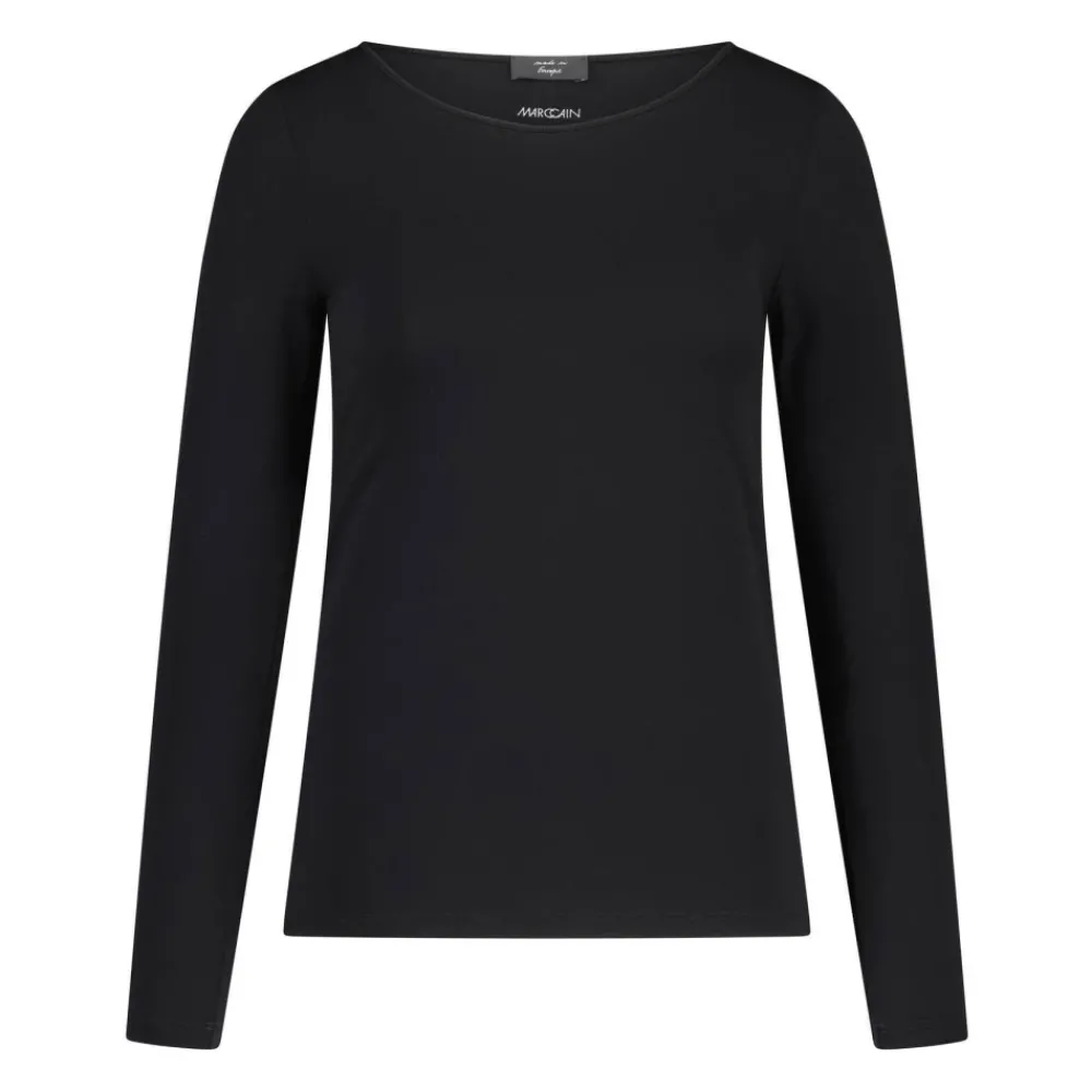 DAMES Marc Cain Essentieel Longsleeve met Elegante Details