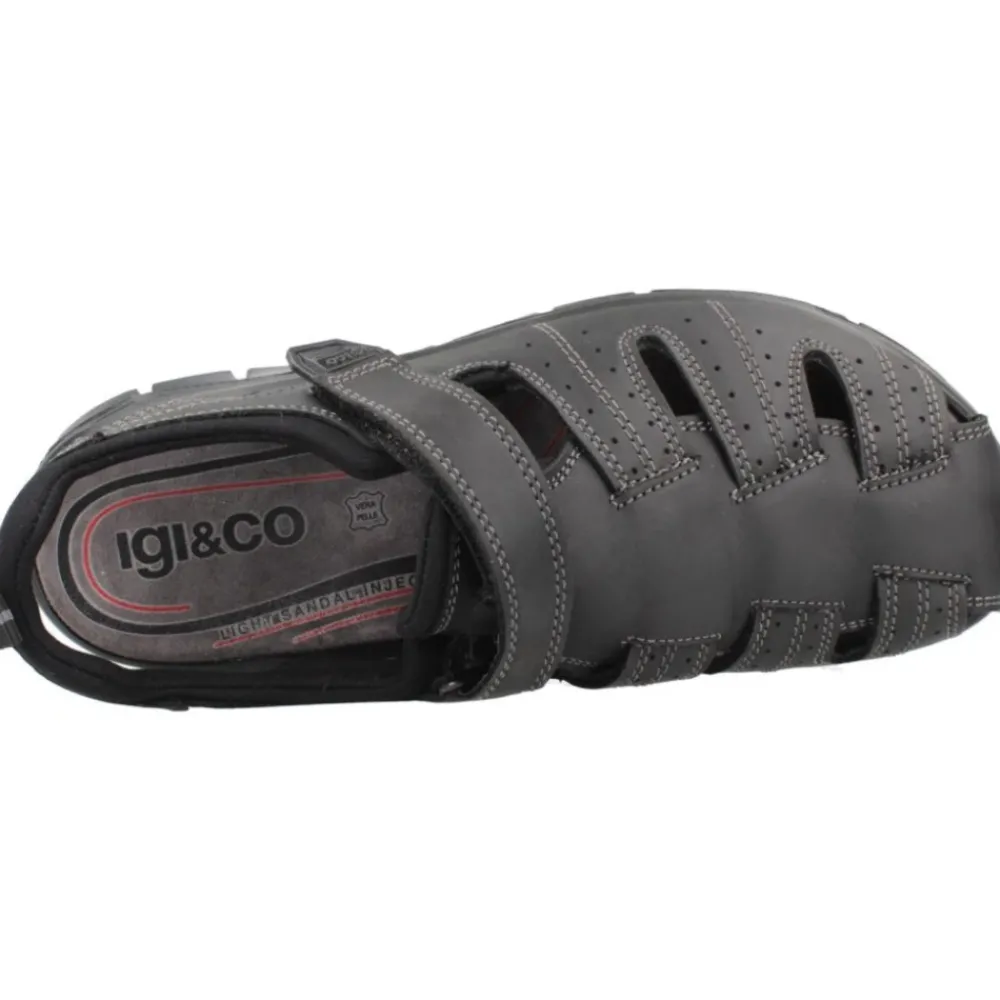 Heren Igi&Co Everest Platte Sandalen