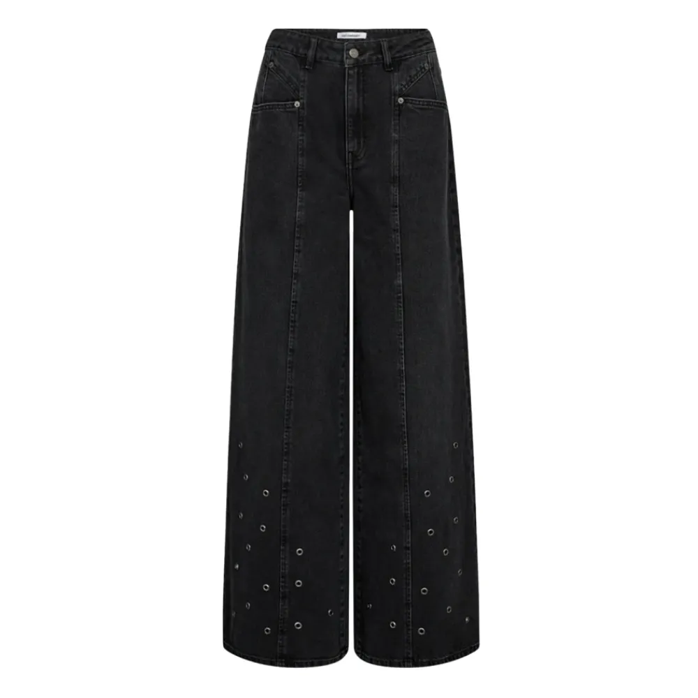 DAMES Co'Couture Eyelet Wide Leg Jeans in