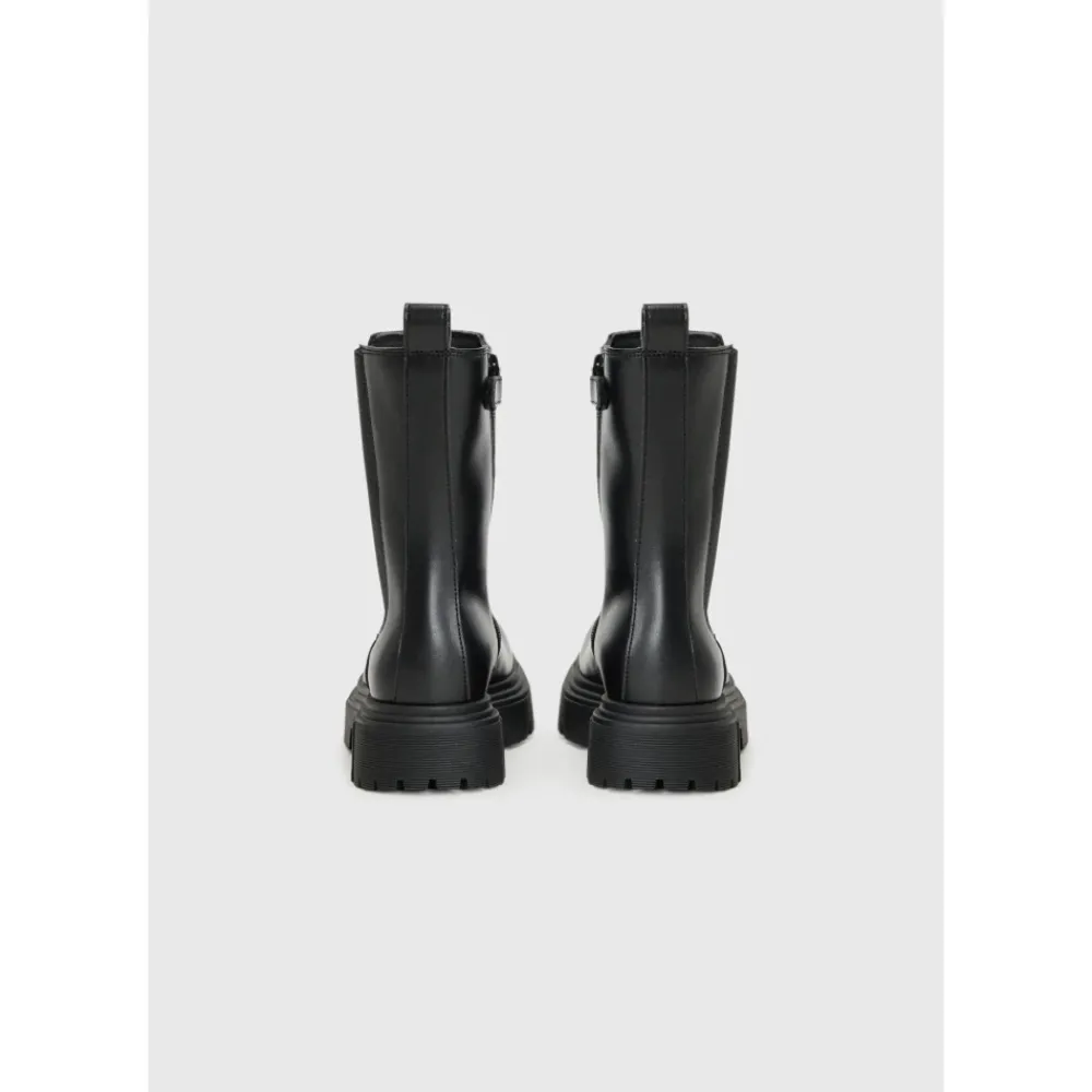 Calvin Klein Faux Leather Enkellaarsjes