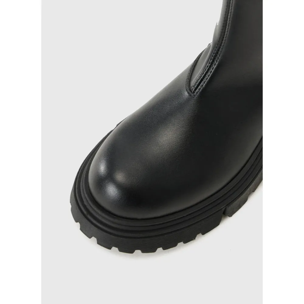 Calvin Klein Faux Leather Enkellaarsjes