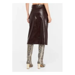 DAMES Liu Jo Rokken^Faux Leather Longuette Rok - Bordeaux