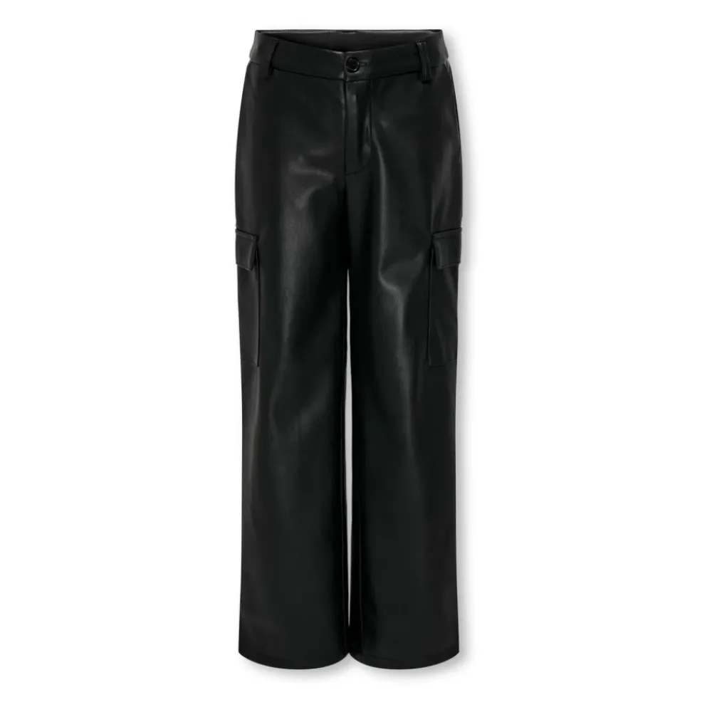 ONLY Broeken & Jeans^Faux leren cargobroek