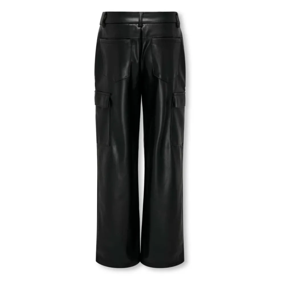 ONLY Broeken & Jeans^Faux leren cargobroek