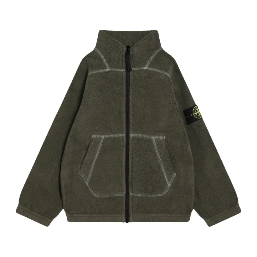 Stone Island Jassen^Felpa Zip/Cardigan