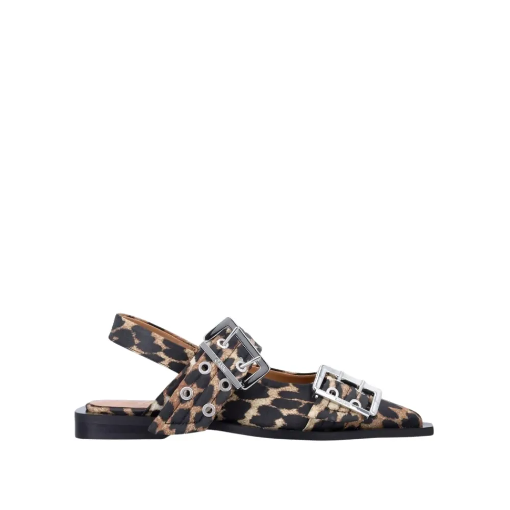 Ganni Feminine Ballerina met Gesp