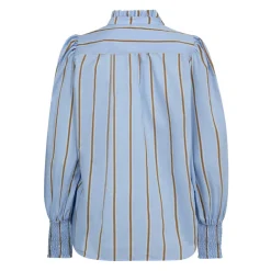 DAMES Co'Couture Blouses^Feminine V-Hals Gestreepte Shirt