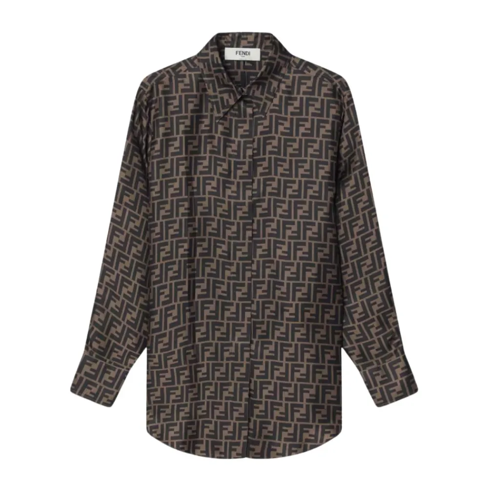 DAMES Fendi Blouses^FF Silk Shirt