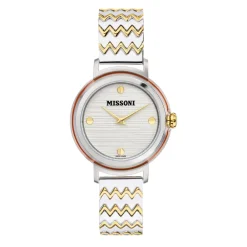 DAMES Missoni Fiammato Roestvrijstalen Kwartshorloge