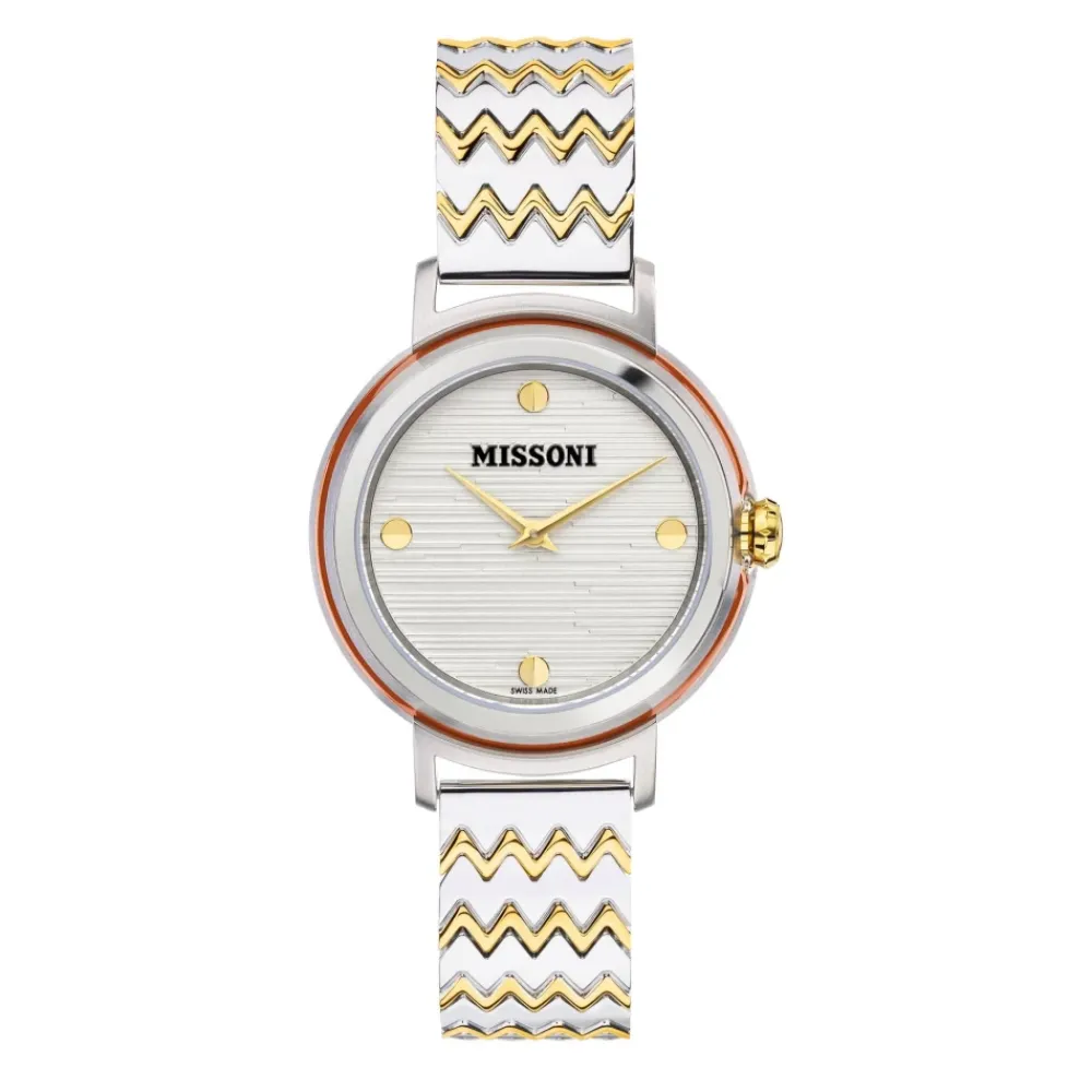 DAMES Missoni Fiammato Roestvrijstalen Kwartshorloge
