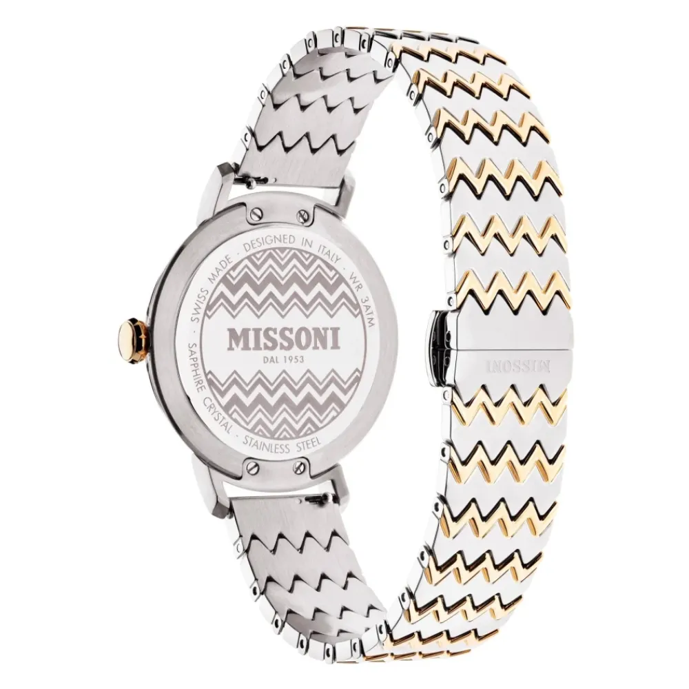 DAMES Missoni Fiammato Roestvrijstalen Kwartshorloge