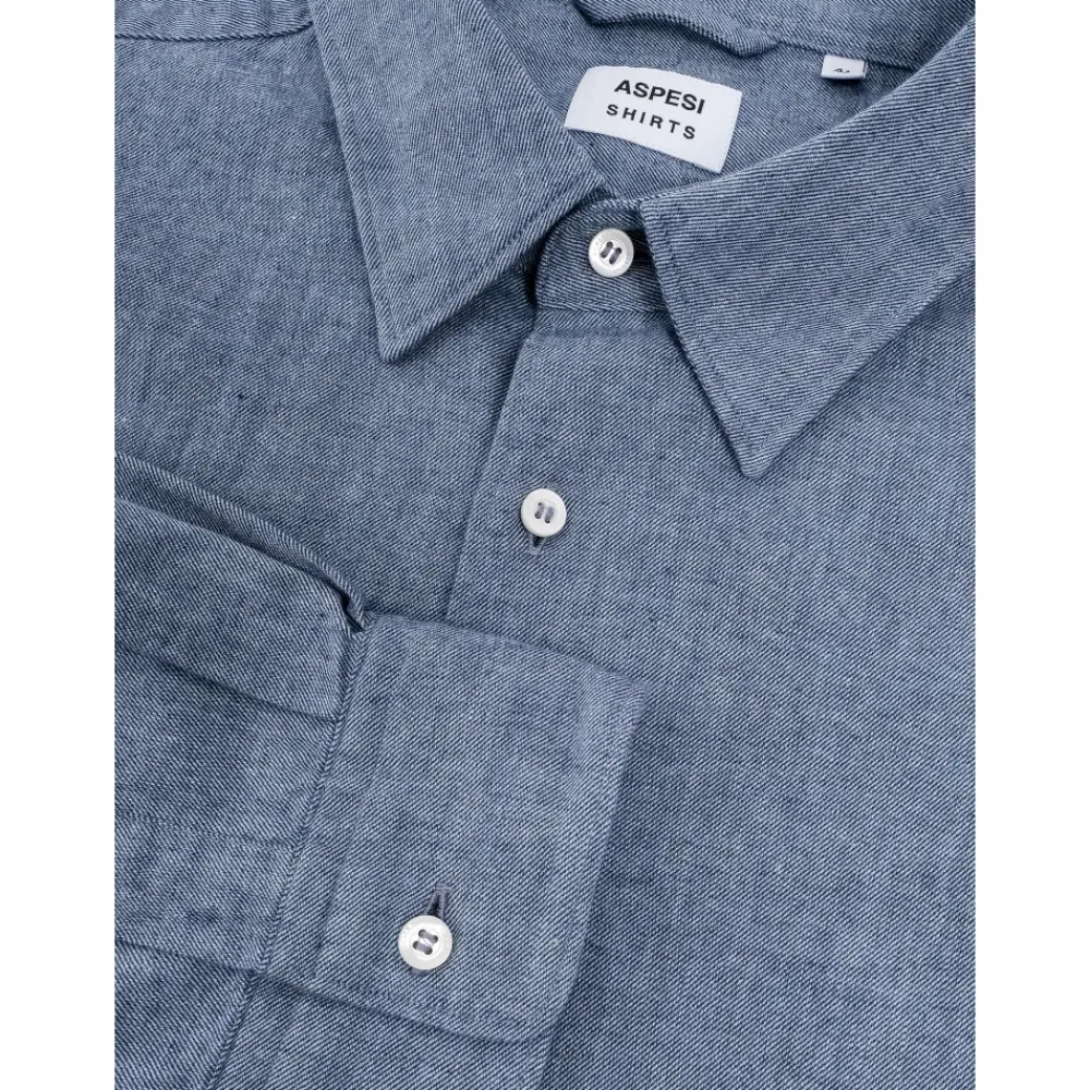 Heren Aspesi Overhemden^Flanellen Overhemd voor Mannen