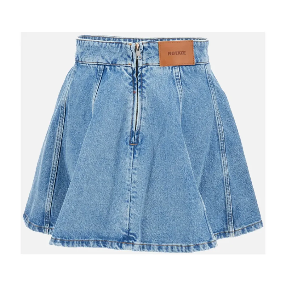 DAMES ROTATE Birger Christensen Flared Denim Skirt