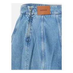 DAMES ROTATE Birger Christensen Flared Denim Skirt