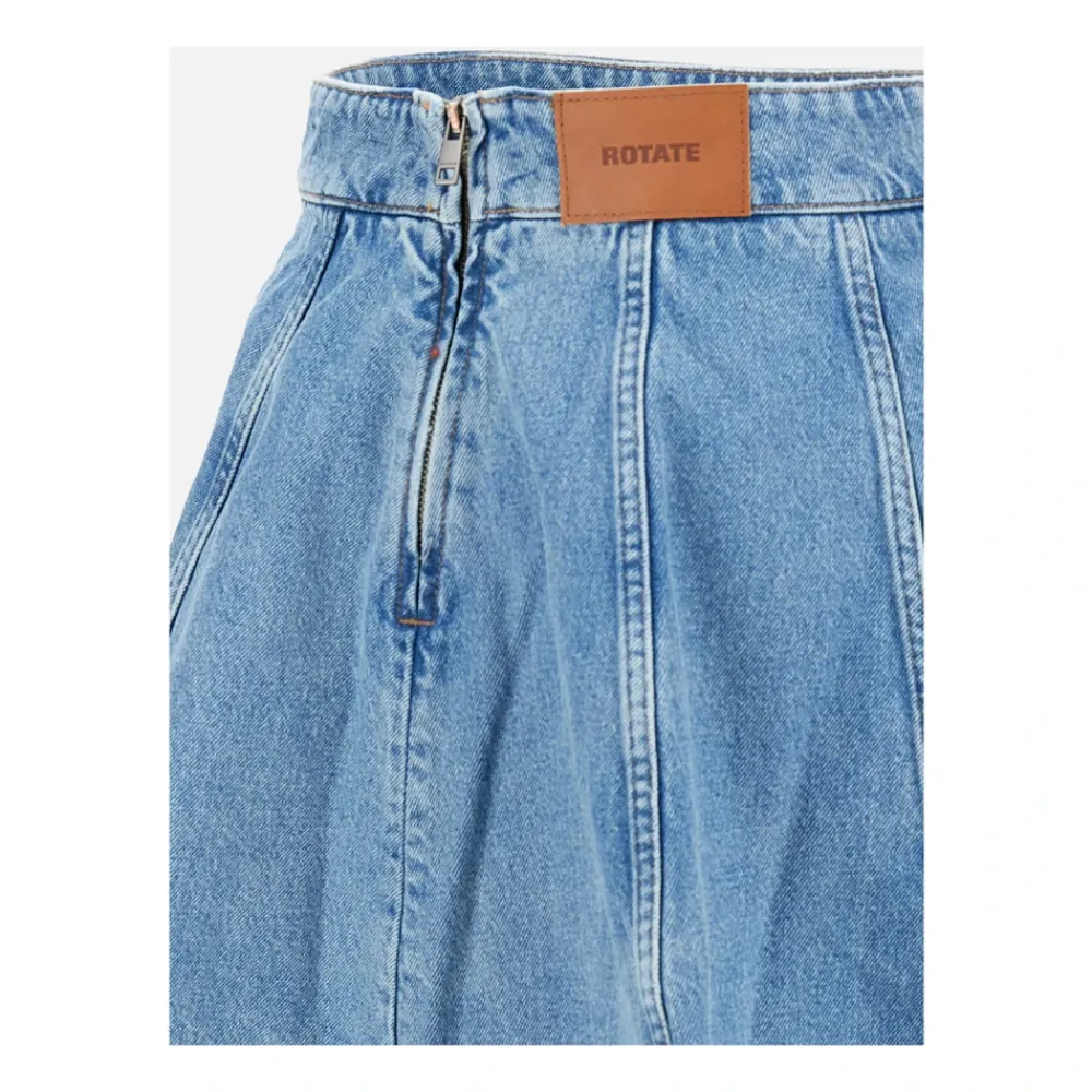 DAMES ROTATE Birger Christensen Flared Denim Skirt