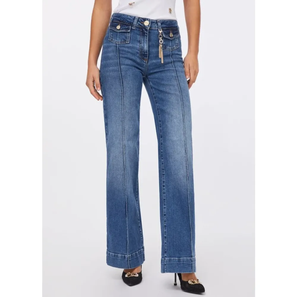 DAMES Liu Jo Jeans^Flared Katoenen Jeans