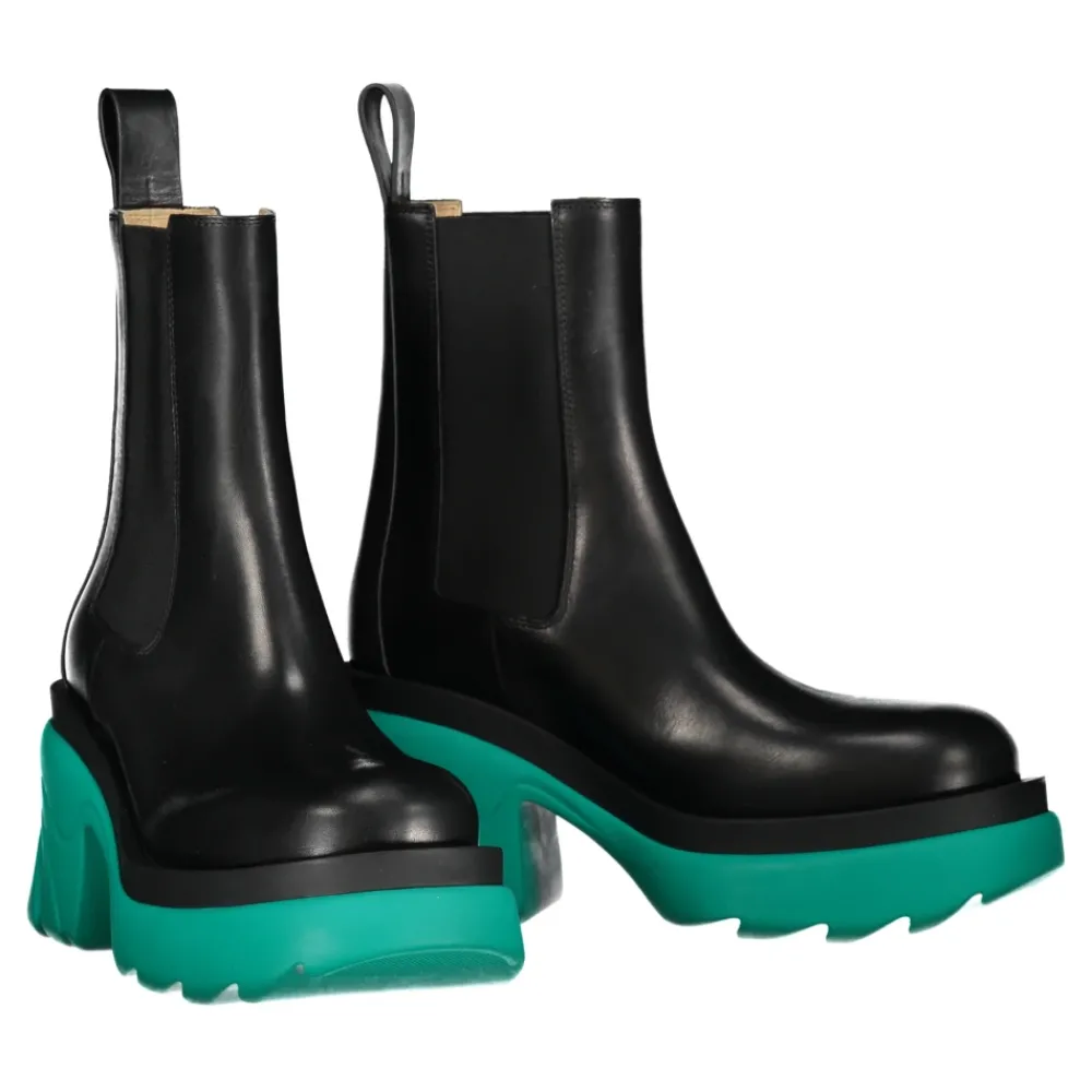 DAMES Bottega Veneta Chelseaboots^Flash enkellaarsjes met profielzool