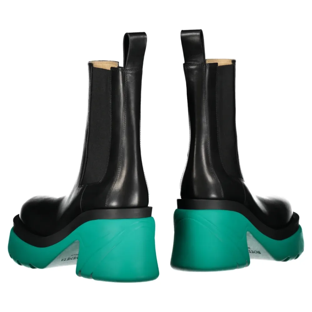 DAMES Bottega Veneta Chelseaboots^Flash enkellaarsjes met profielzool