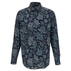Heren Etro Floral Paisley Katoenen Overhemd