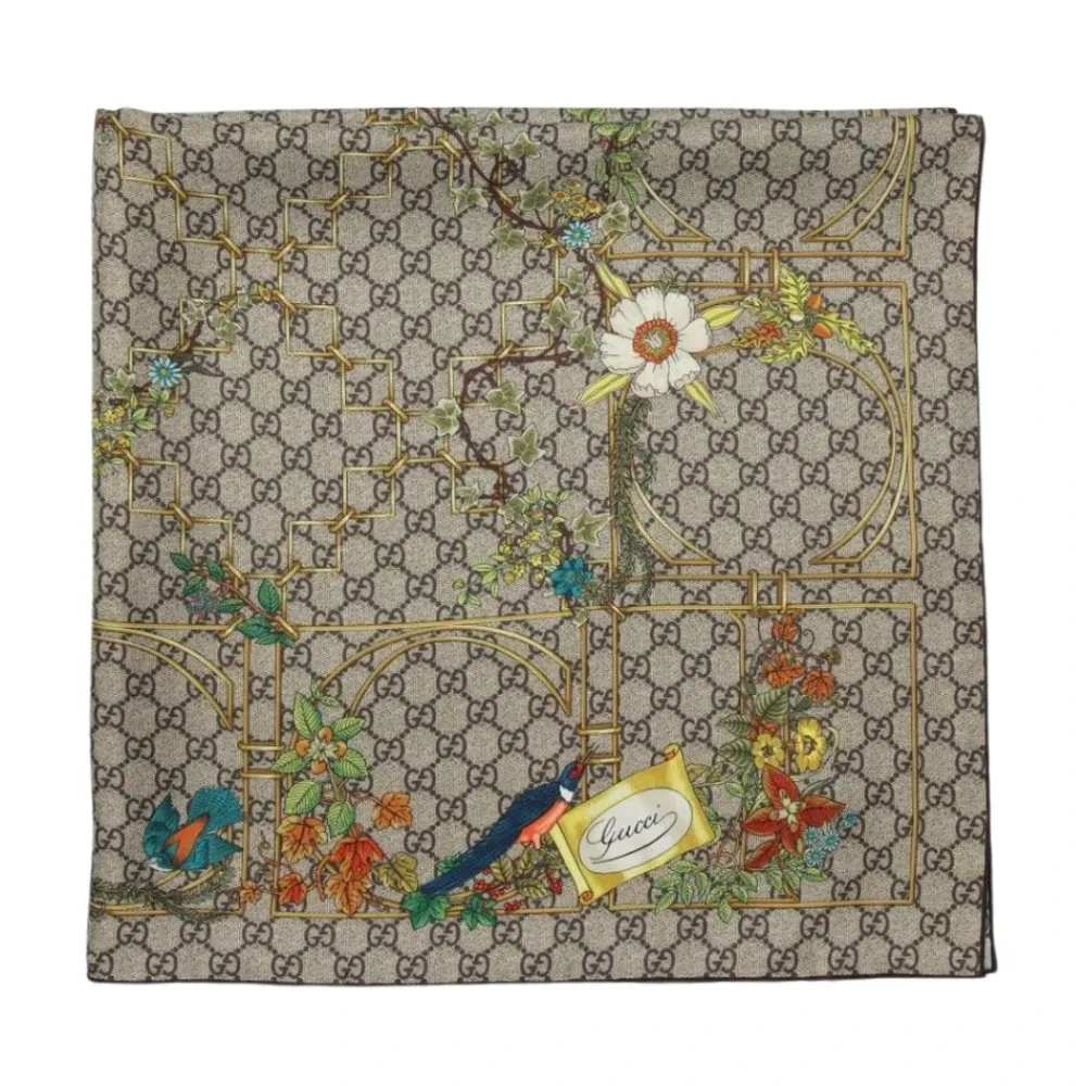 DAMES Gucci Sjaals^Floral Silk Scarf