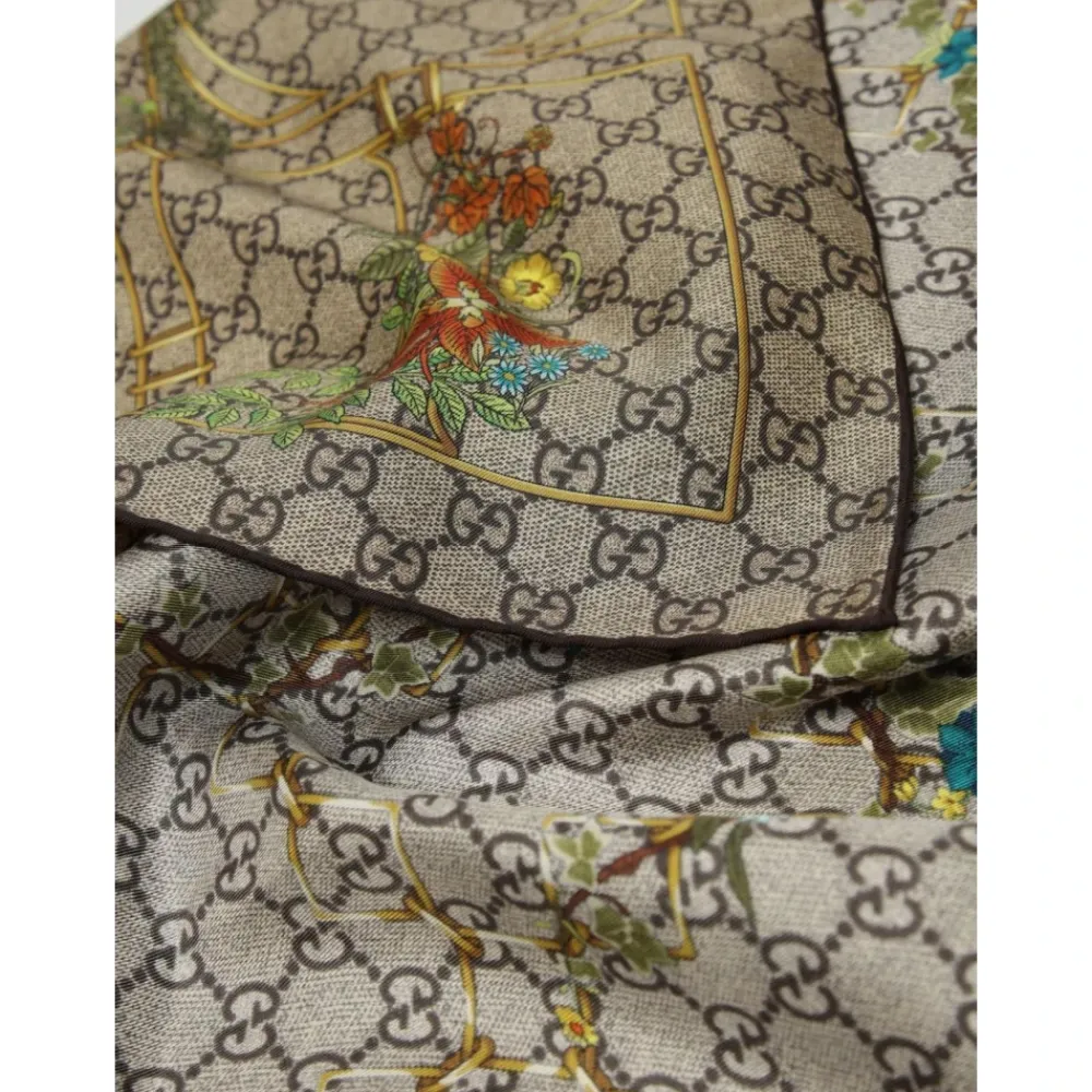 DAMES Gucci Sjaals^Floral Silk Scarf
