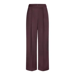 DAMES Riani Broeken^Flowy Wide-Fit Satijnen Broek