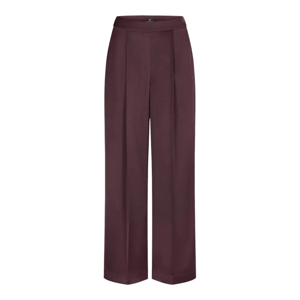 DAMES Riani Broeken^Flowy Wide-Fit Satijnen Broek