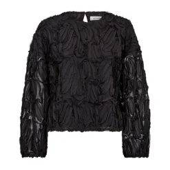 DAMES Co'Couture Fluffy Blouse met Lange Mouwen