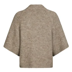 DAMES Neo Noir Truien & Vesten^Fluffy Gebreid Vest - Melange