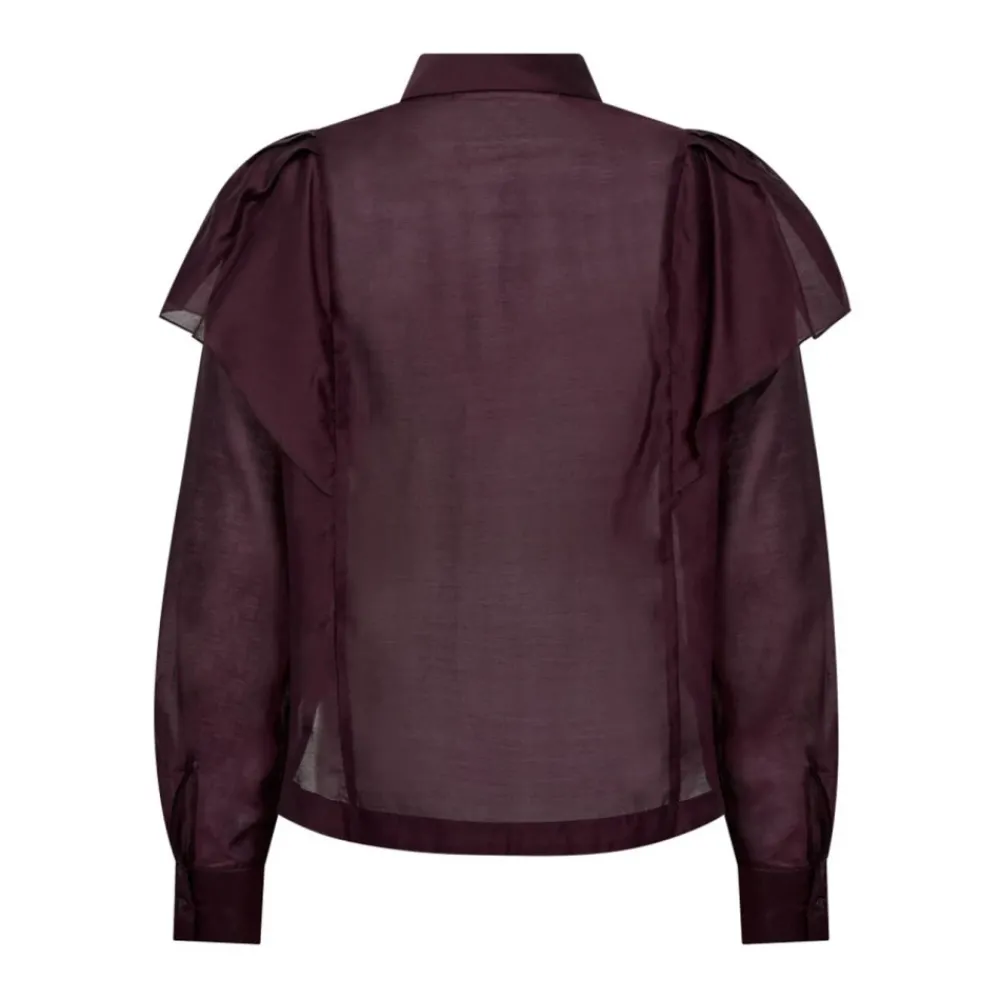 DAMES Co'Couture Frill Shirt 35821 Taffy Stijl