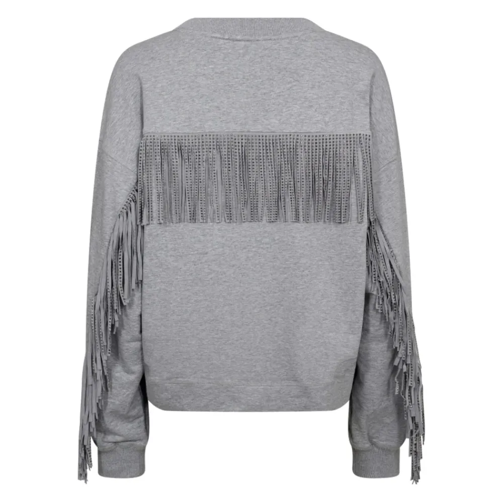 DAMES Co'Couture Truien & Vesten^Fringe Sweatshirt met Studs