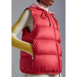 DAMES Moncler Fuchsia Donsjas met Afneembare Capuchon