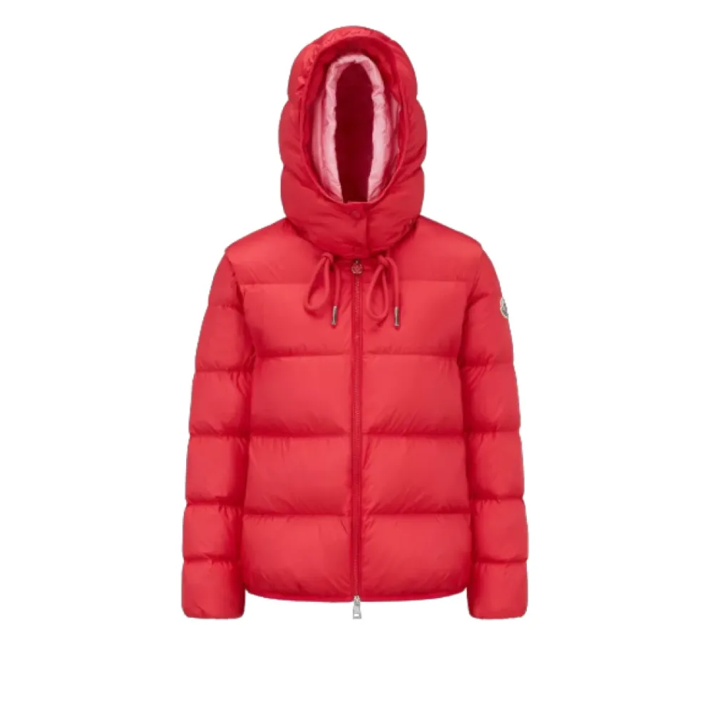 DAMES Moncler Fuchsia Donsjas met Afneembare Capuchon