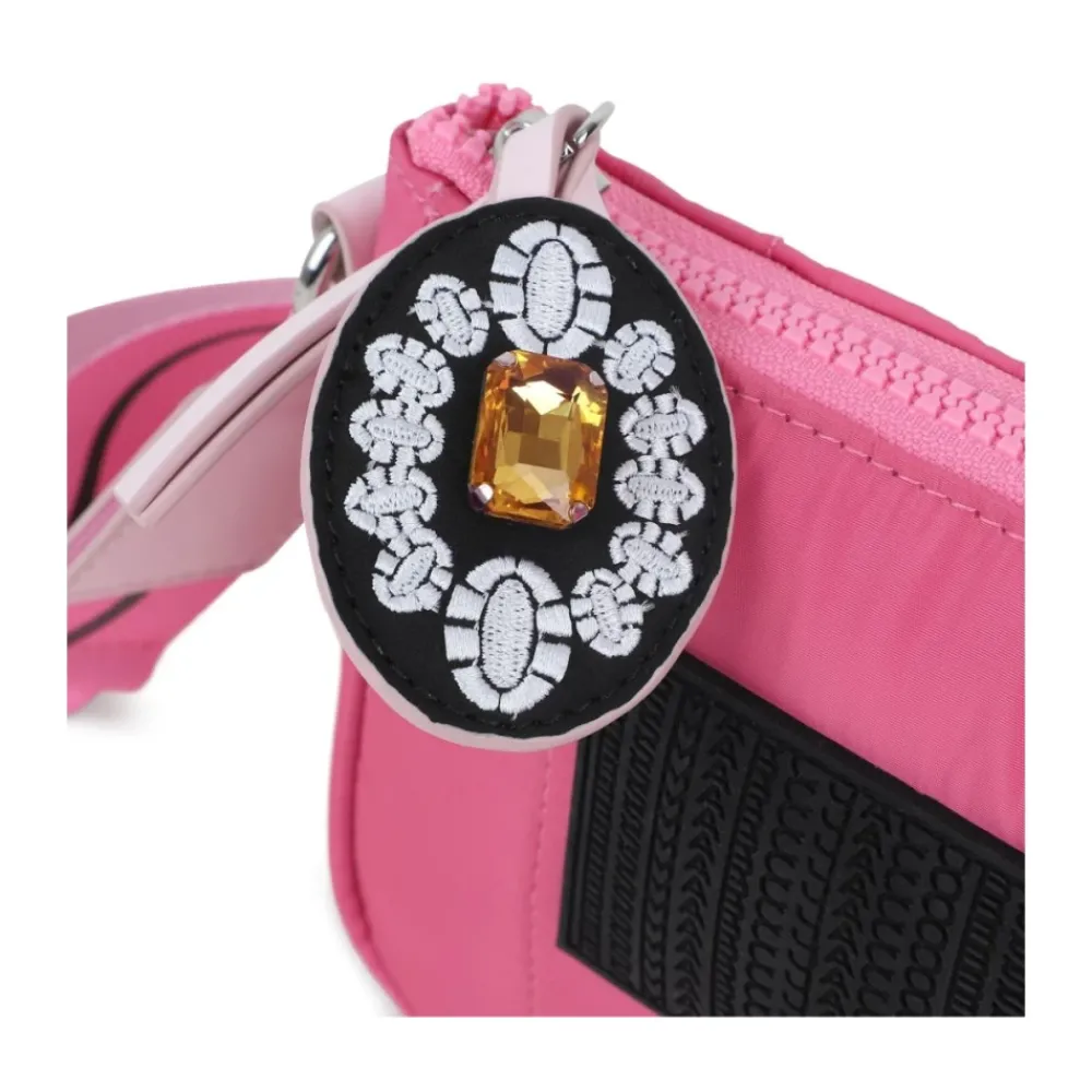 Marc Jacobs Tassen^Fuchsia Tassen met Logo Patch Charme