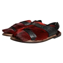 Heren Dolce & Gabbana Sandalen^Gazelle Haar Leren Sandalen Schoenen