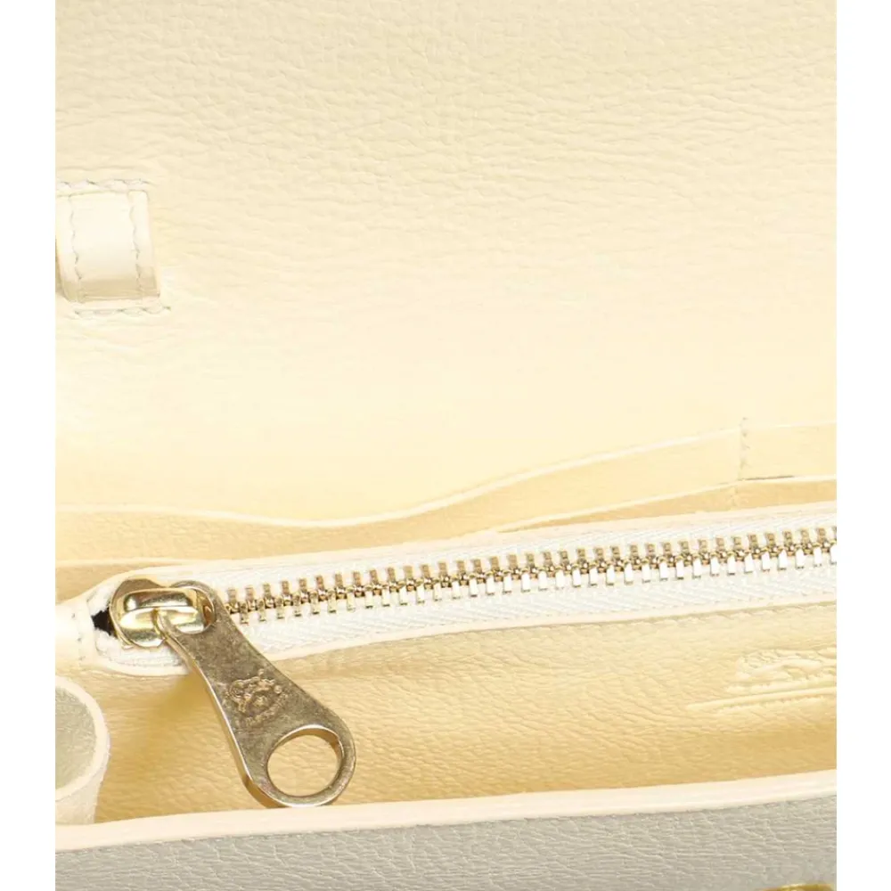 DAMES Il Bisonte Clutches^Gebonden leren clutch met afneembare band