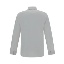 Heren Burberry Geborduurd Logo Slim Fit Casual Overhemd