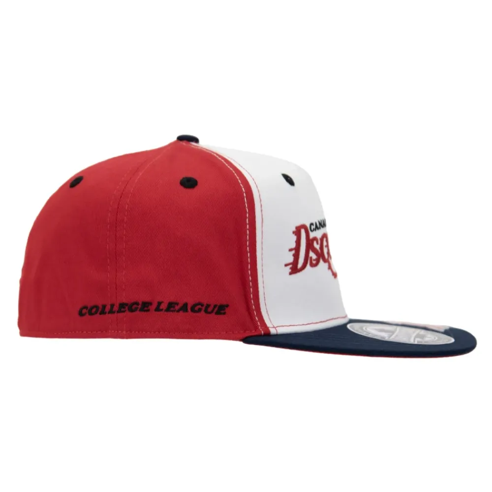 Heren Dsquared2 Petten^Geborduurde baseballpet met siliconen detail