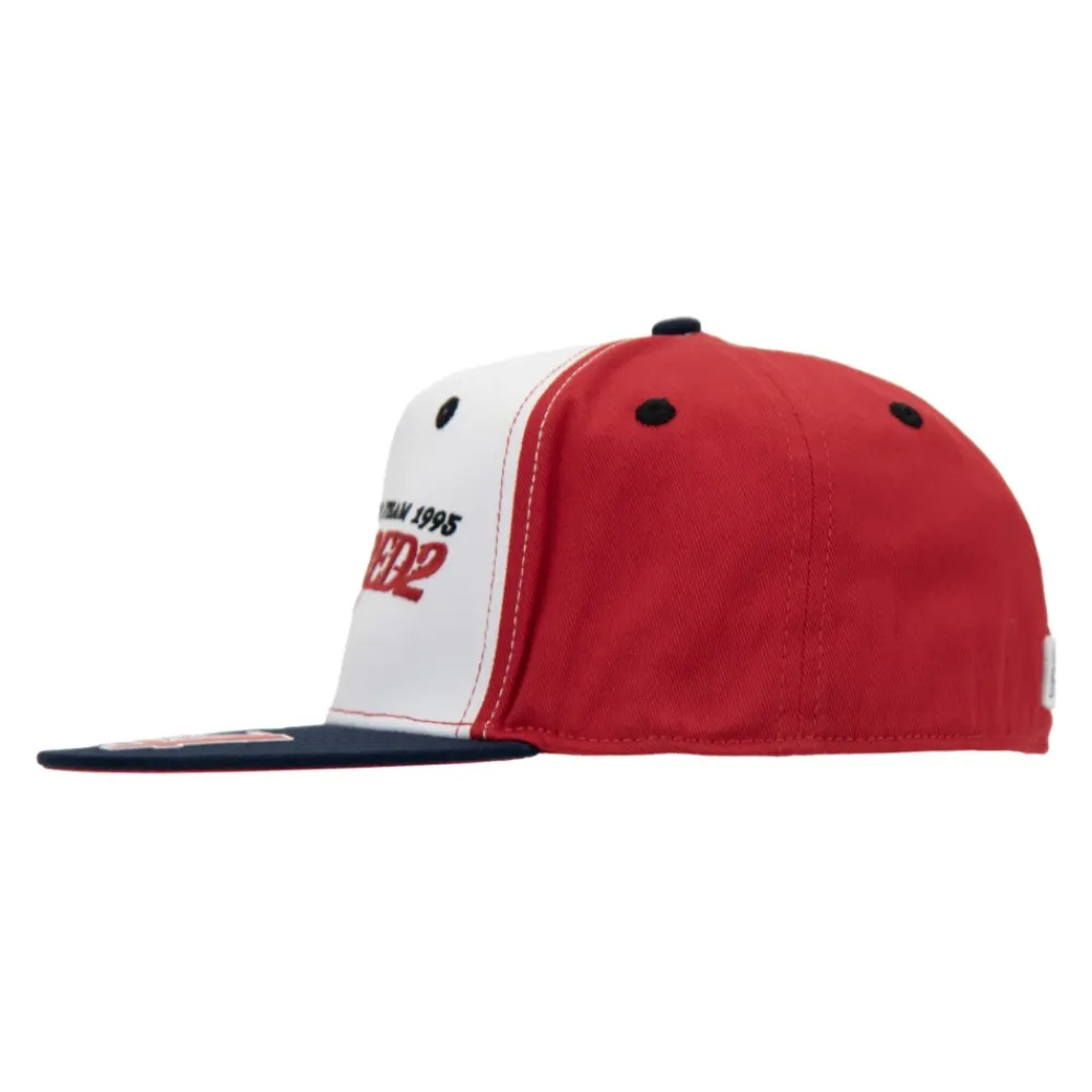 Heren Dsquared2 Petten^Geborduurde baseballpet met siliconen detail