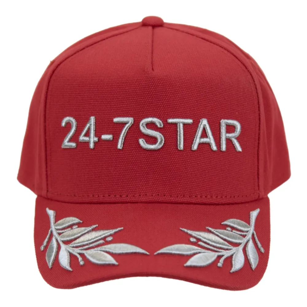 Heren Dsquared2 Petten^Geborduurde baseballpet met gesp