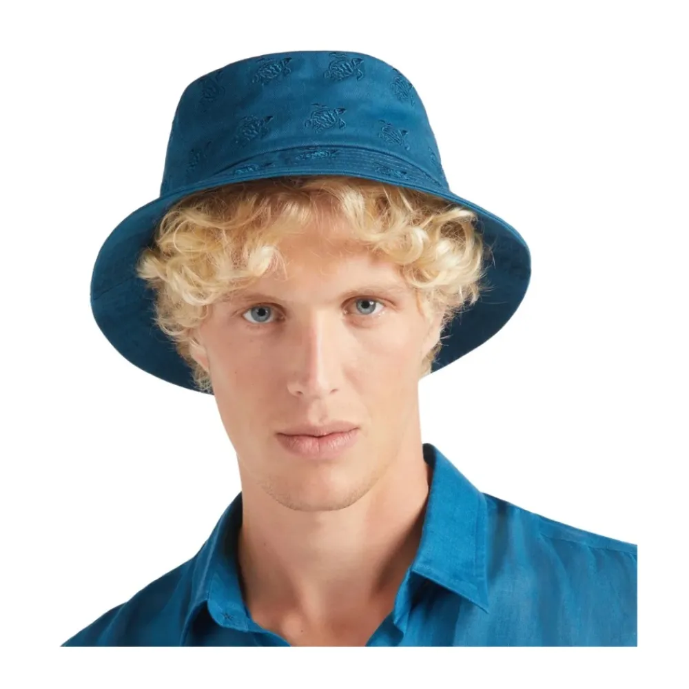 DAMES Vilebrequin Geborduurde emmerhoed Schildpadden Overal