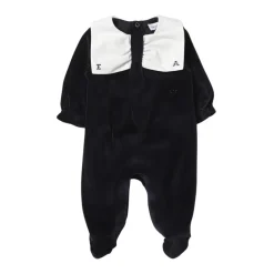 Emporio Armani Jumpsuits^Geborduurde Fluweel Romper voor Kinderen