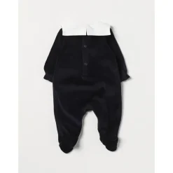 Emporio Armani Jumpsuits^Geborduurde Fluweel Romper voor Kinderen