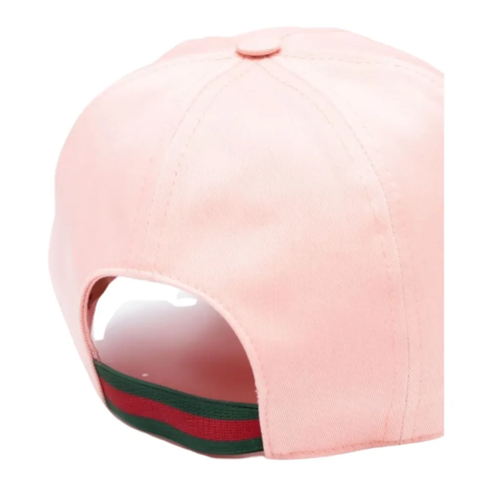 Gucci Mutsen En Petten^Geborduurde gestreepte hoed