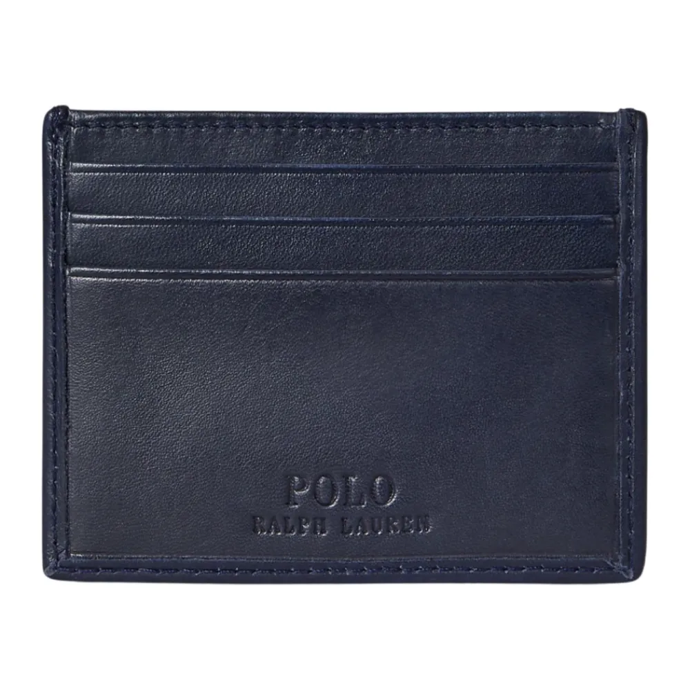 Heren Ralph Lauren Portefeuilles^Geborduurde Kaarthouder Portemonnee