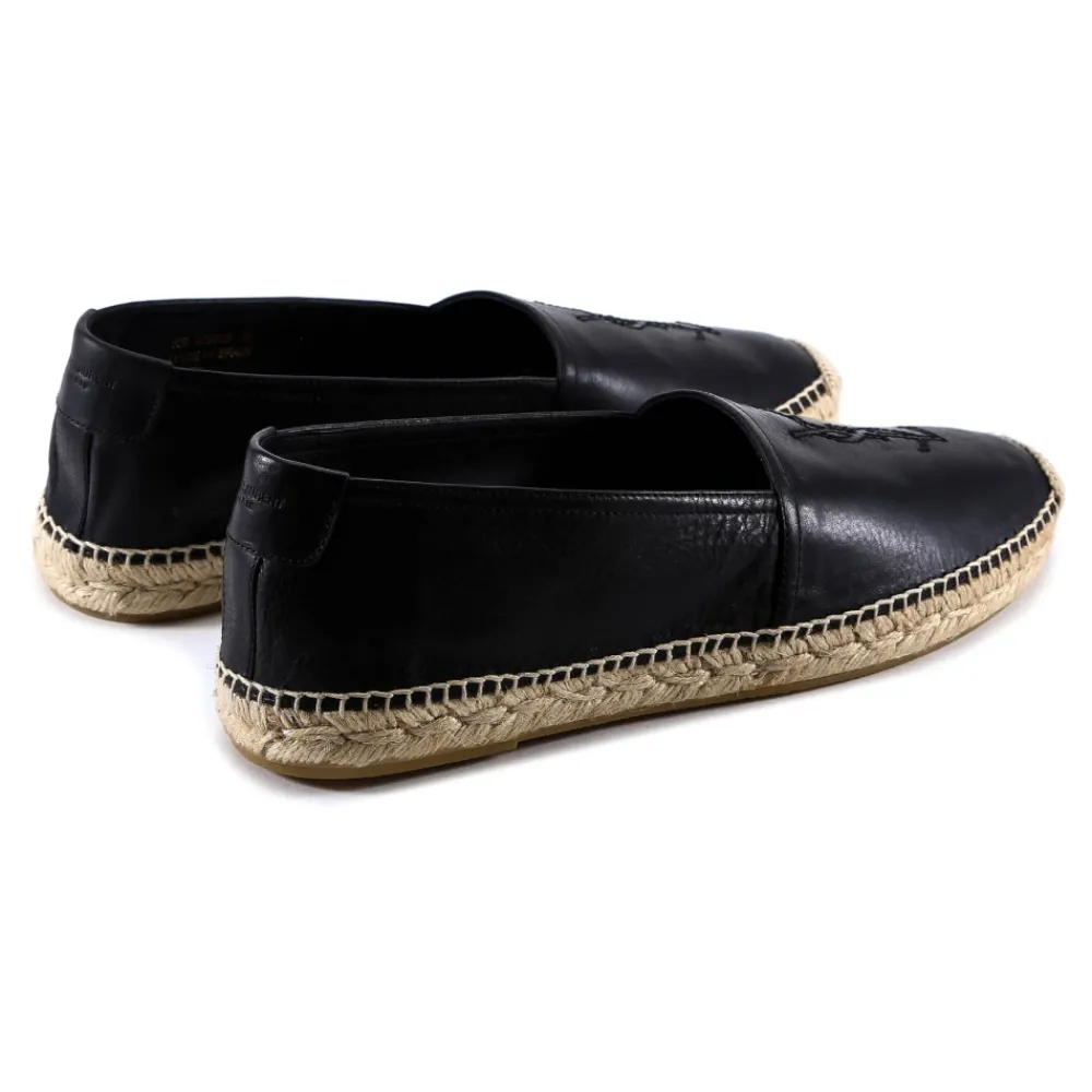Heren Saint Laurent Espadrilles^Geborduurde leren espadrilles