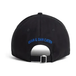 Heren Dsquared2 Geborduurde Logo Katoenen Petten met Gesp