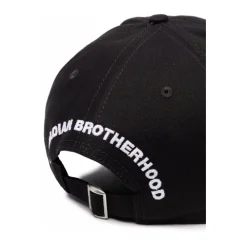 Heren Dsquared2 Geborduurde Logo Pet met Gebogen Klep