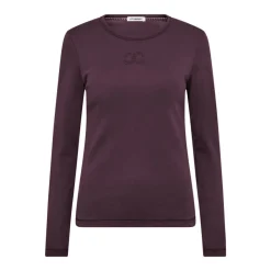 DAMES Co'Couture Shirts^Geborduurde Longsleeve Top GrannyCC