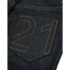 N21 Broeken & Jeans^Geborduurde Navy Blue Kinder Jeans